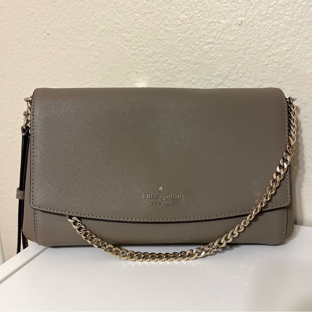 Brand New! Kate Spade Laurel Way Greer Crossbody (Thunder Cloud Brown)